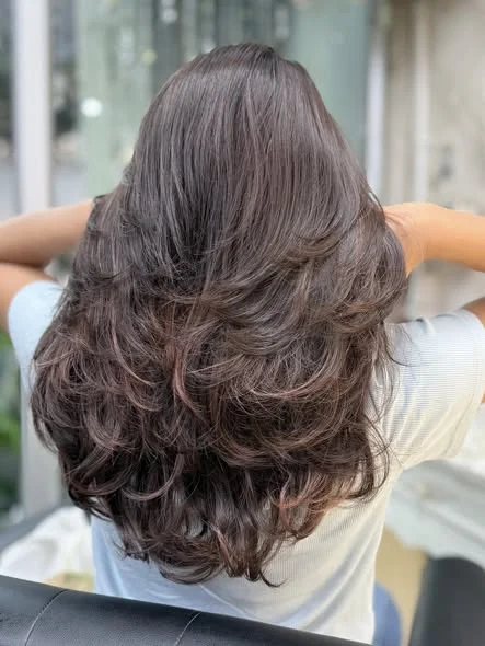 Airtouch Balayage with Pink Shimmer at Oilly Hair Bangkok