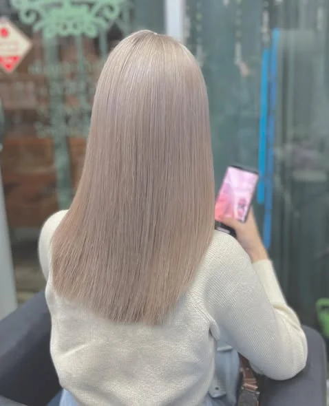 Ash Tone Color Correction in Bangkok | Oilly Hair Salon