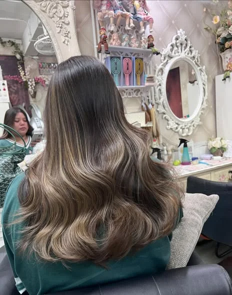 Balayage Airtouch and Keratin at Oilly Hair Salon Bangkok