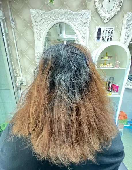 Brightening Hair Color Transformation in Bangkok