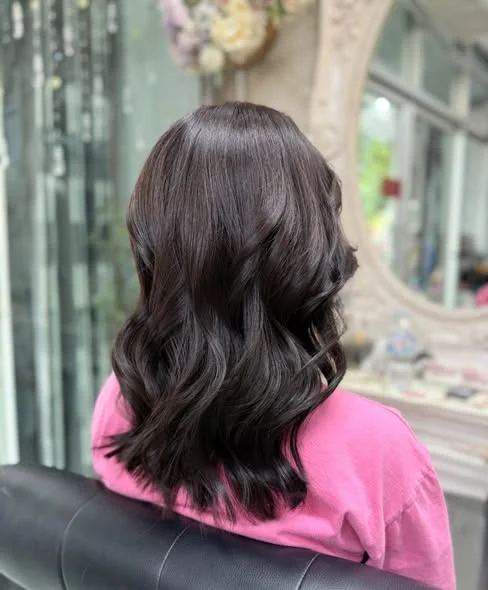 Dark Ash Brown Transformation at Oilly Hair Salon Bangkok