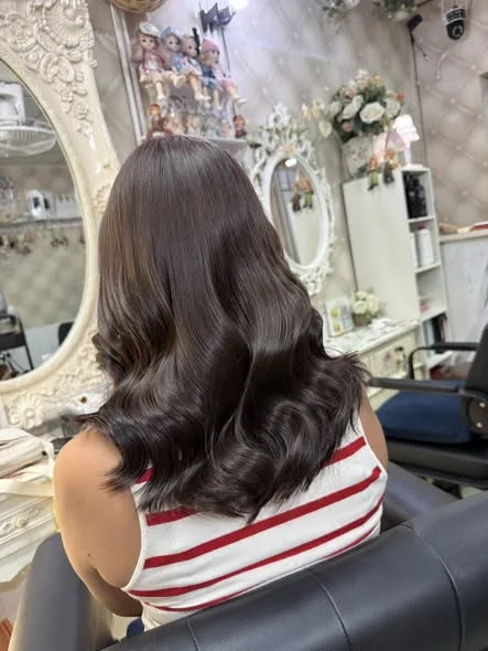Effortless Muted Ash Brown Hair Color in Bangkok