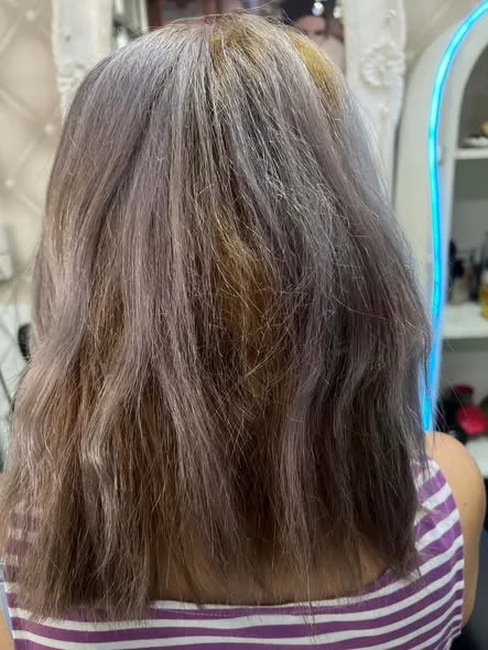 Grey Color Correction at Oilly Hair Salon Bangkok
