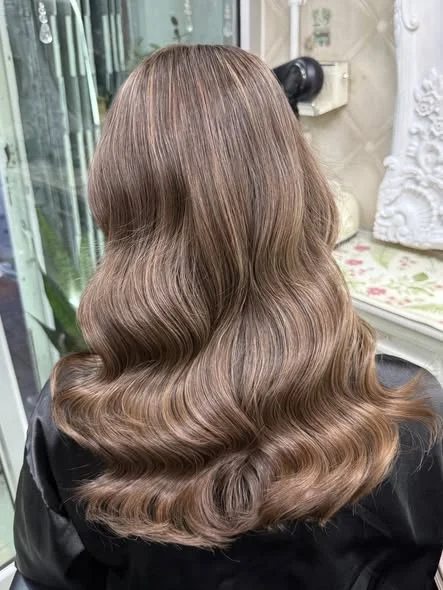 Honey Ash Beige Highlights & Keratin in Bangkok