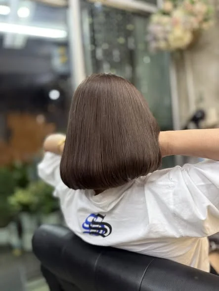 Muted Hair Color Transformation at Oilly Hair Salon Bangkok