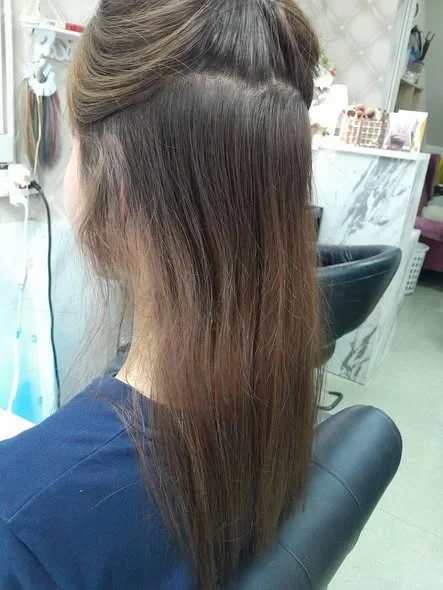 No-Bleach Ash Brown & Keratin | Oilly Hair Salon Bangkok