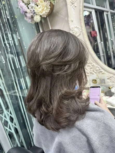 Red to Brown Transformation at Oilly Hair Salon Bangkok