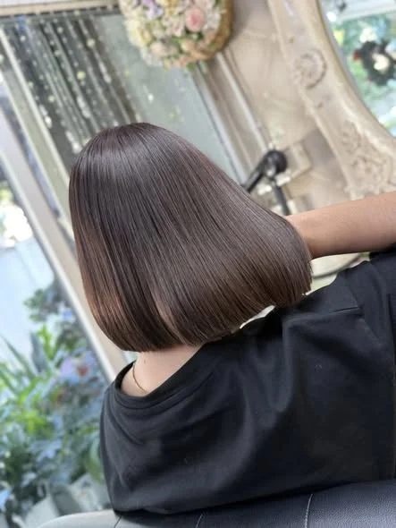 Soft Muted Tone: No Bleach Hair Color in Bangkok