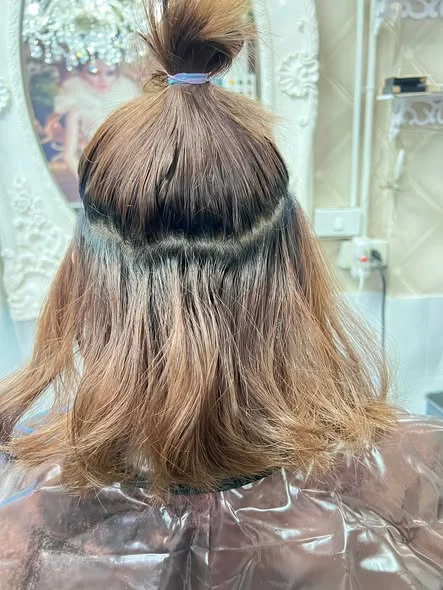 Vibrant Hidden Color at Oilly Hair Salon Bangkok