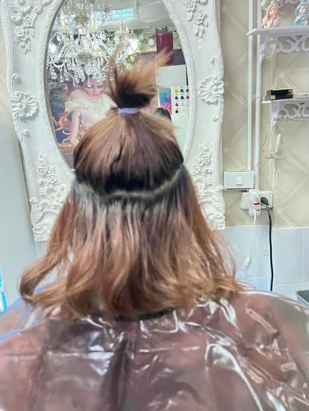 Vibrant Hidden Color at Oilly Hair Salon Bangkok