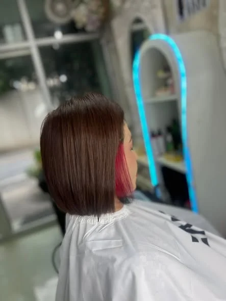 Vibrant Hidden Color at Oilly Hair Salon Bangkok