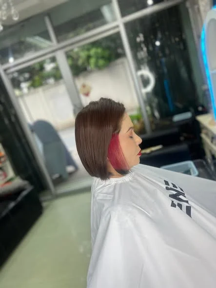 Vibrant Hidden Color at Oilly Hair Salon Bangkok