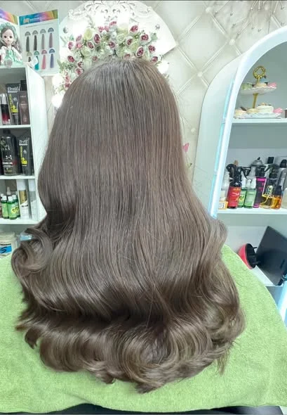Ash Caramel Brown No Bleach Bangkok — Oilly Hair Salon Bangkok (example 5)