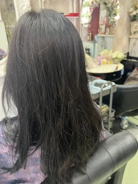 Caramel Brown Color Correction at Oilly Hair Salon Bangkok
