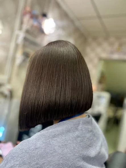 Chocolate Brown Hair Color at Oilly Hair Salon Bangkok