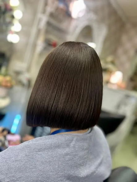 Chocolate Brown Hair Color at Oilly Hair Salon Bangkok