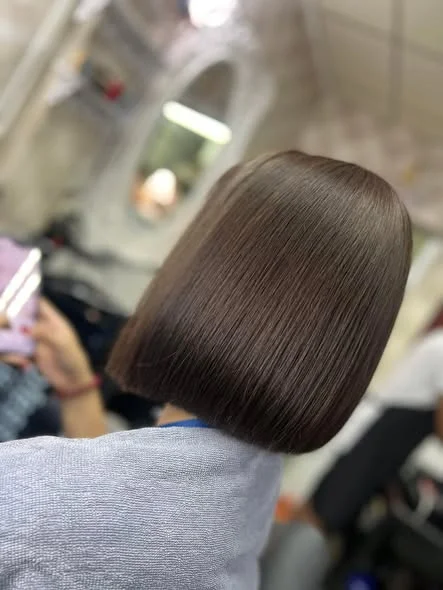 Chocolate Brown Hair Color at Oilly Hair Salon Bangkok