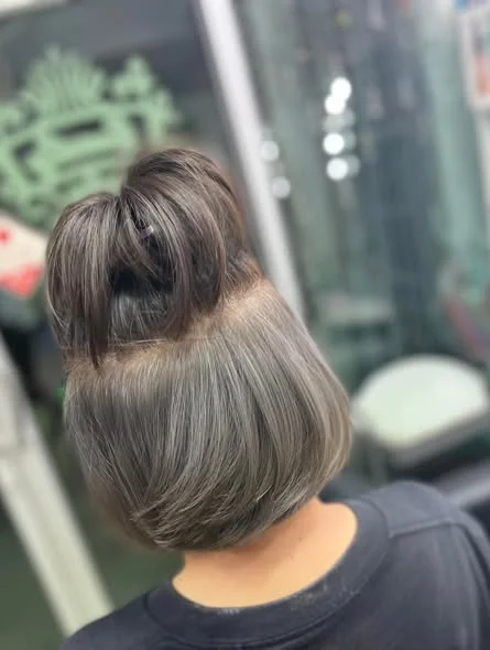 Grey Color Correction at Oilly Hair Salon Bangkok