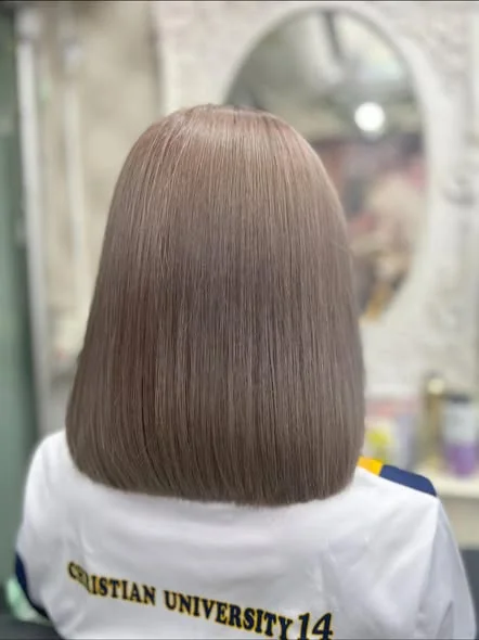Milk Tea Hair Color Correction | Oilly Hair Salon Bangkok