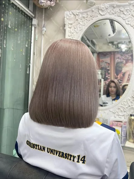 Milk Tea Hair Color Correction | Oilly Hair Salon Bangkok