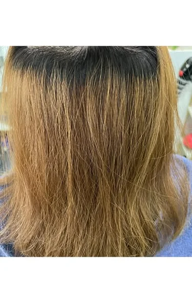Orange Brown Hair Color | Oilly Hair Salon Bangkok