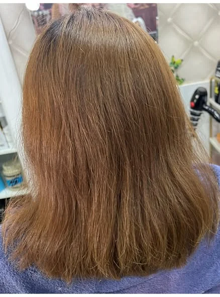 Orange Brown Hair Color | Oilly Hair Salon Bangkok