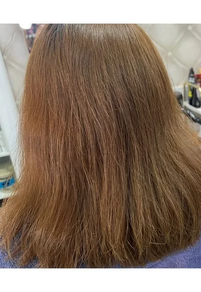Orange Brown Hair Color | Oilly Hair Salon Bangkok