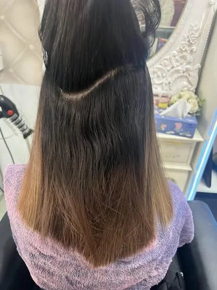 Root Touch-Up & Straightening | Oilly Hair Salon Bangkok