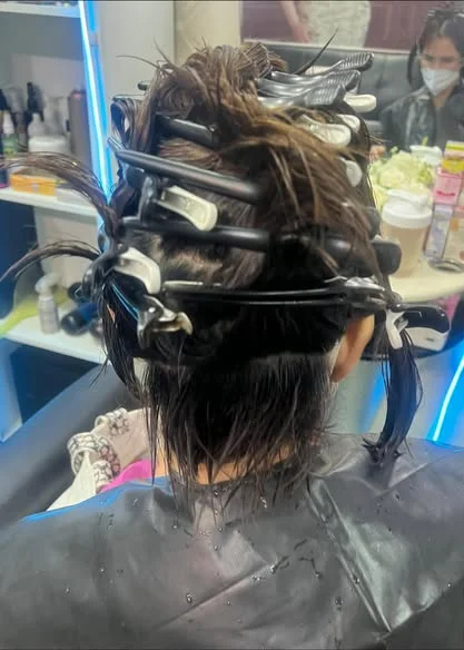 Soft Milk Tea Hair Color in Bangkok
