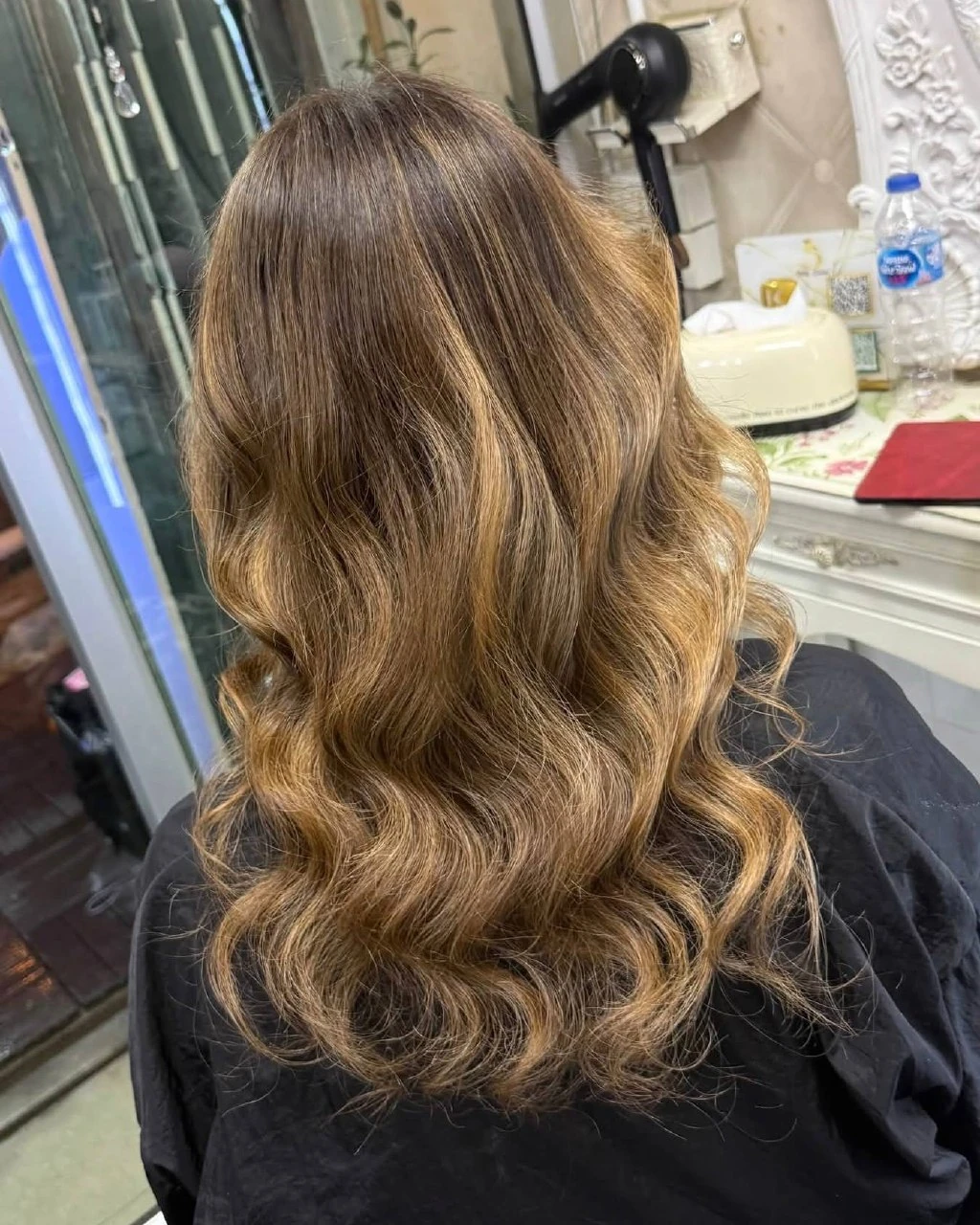 Golden Honey Balayage for a Warm Skin Tone